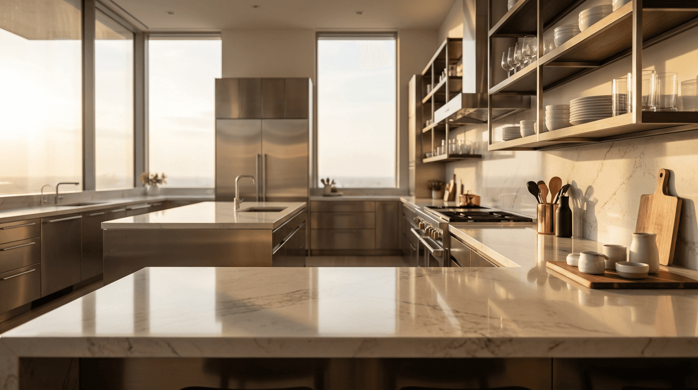 Bright, clean modern kitchen in Hamilton home